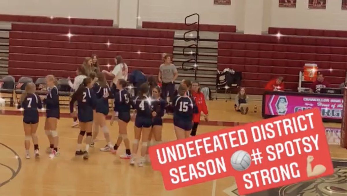 spotsyvolley's tweet photo. Spotsy JV lady Knight volleyball goes another year undefeated in the battlefield district and winning the JVDistrict championship.  14-0 Outstanding job ladies https://t.co/HRFbmcg6W7