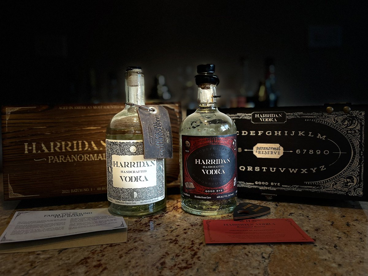 Two years Of <a href="/HarridanVodka/">Harridan Vodka</a>’s #Paranormal Reserve aged at the Farm on Round Top Road or “The #Conjuring House” and this year’s aged at Ed and Lorraine Warren’s Occult museum. 

#cocktails #spooky #haunted #halloween #spirits #Halloween2022 #hauntedhouse #Annabelle