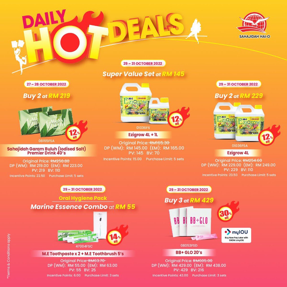 AzmiZahari74's tweet photo. Ada yg nak grab Promo kaw2 kali ni?
✅Promo:25-31/10/22
      (Setiap item berbeza2 durasi     
       tarikh promo)
Better grab segera !
Berminat?
📲Pm/wasap segera 
https://t.co/AKZYH2yPac
#Sale #SHOM https://t.co/DXajWRPx25