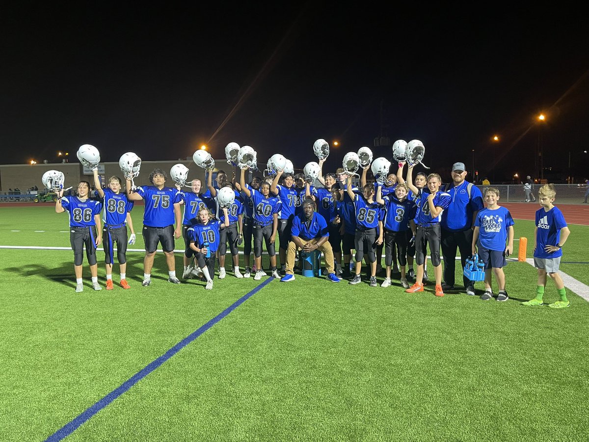 What a way to end a season with a big WIN 18-6!!! The Future is bright!!! The JH crew played an great game tonight against Morton Ranch JH. The coaching staff @PkwyBoysAth have done a great job with these guys!!! #EagleTodayMustangTomrrow #FutureMustangs