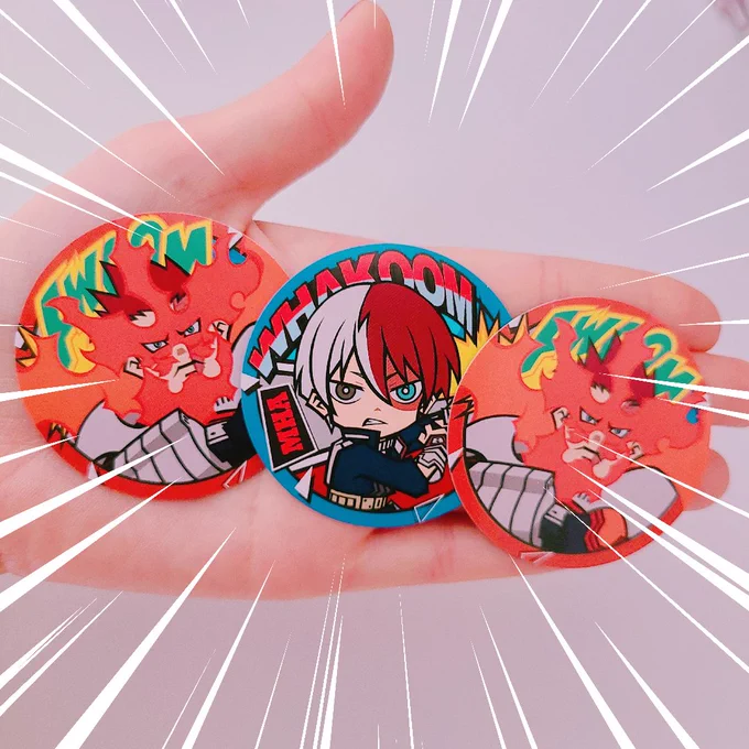 まんまるやき、絵柄気にせず取ったら全部しょとくんで、なんかとどろき家みすごいな…って開封したら、まさかのシールもとどろき家!!えんじさんの圧!!!!最高の結果!しょとくん、えっちなぱぱ連れてきてくれてありがとう!!!10種類中これは神に愛されてる。 
