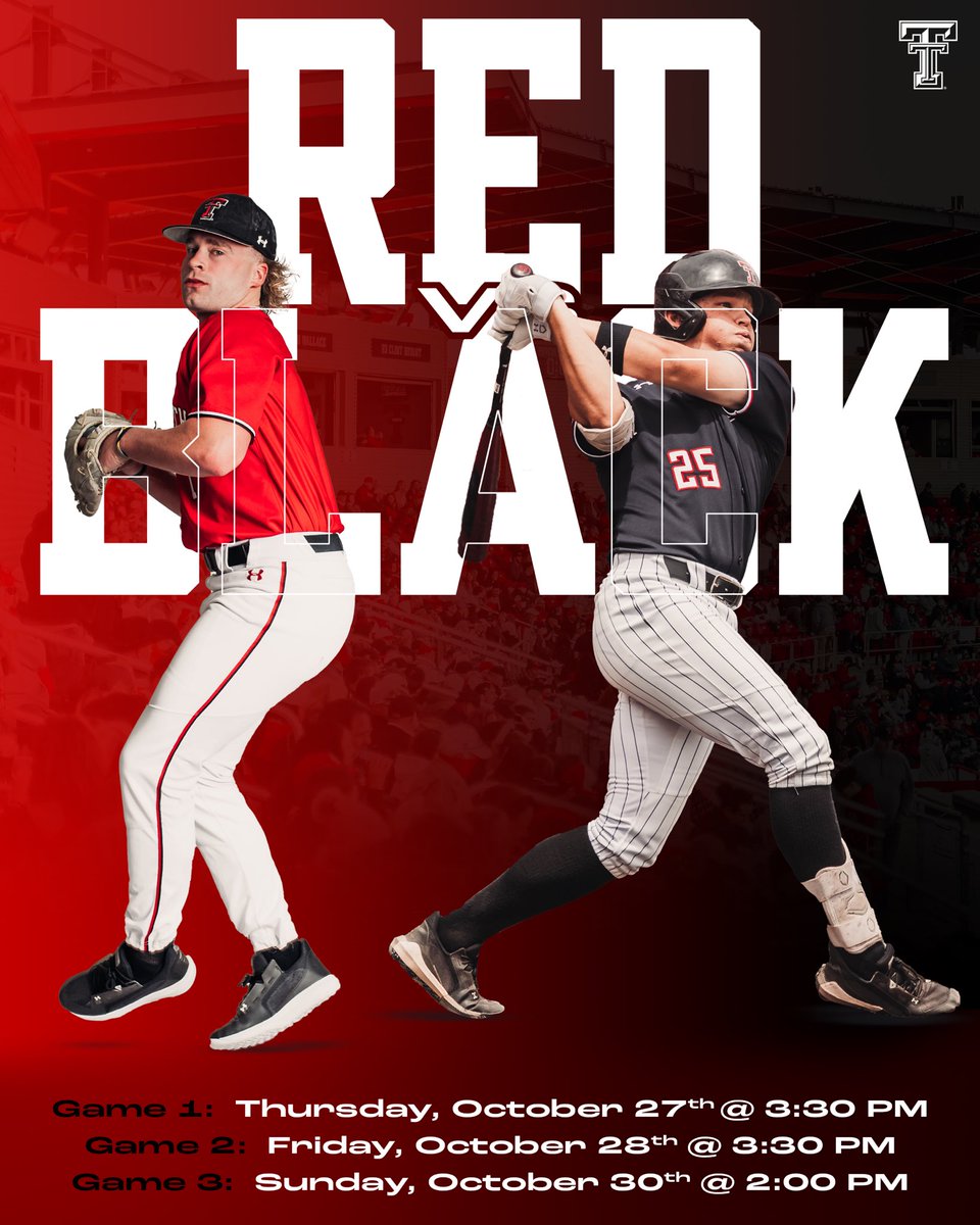 It’s here. 🔴 🆚 ⚫️ One more chance to see us this fall, we’ll see you soon at Rip Griffin Park‼️⚾️ #WreckEm