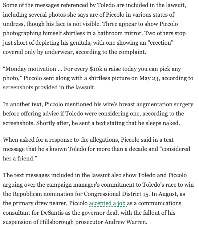 Timothy Burke on Twitter: "Ron DeSantis's right hand man is a sex creep