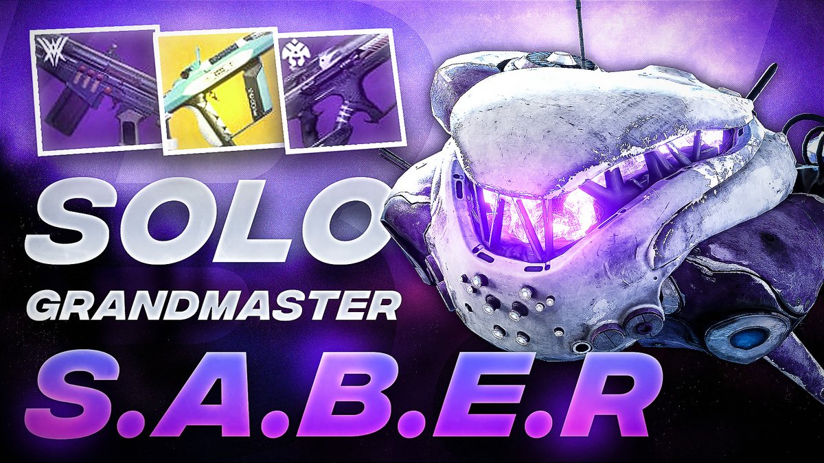 Solo SABER is now up! 🔥
Wasn't able to do it earlier because it been a rough week! 
Please click the link and show some love if you got the time♥️🙏
#destiny2  #grandmasters 
youtu.be/fdBPAqyZHv0