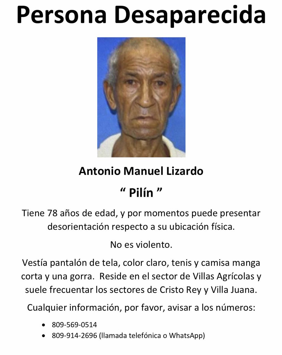 emorrobert's tweet photo. Atropellado, en la calle 23 esq. Av. Nicolás de Ovando (Villas Agricolas, DN), el 30 de julio 2022 y llevado del lugar por el mismo conductor. Ha sido buscado en todos los centros de salud y morgues de la zona. https://t.co/2y4vR91Oxd