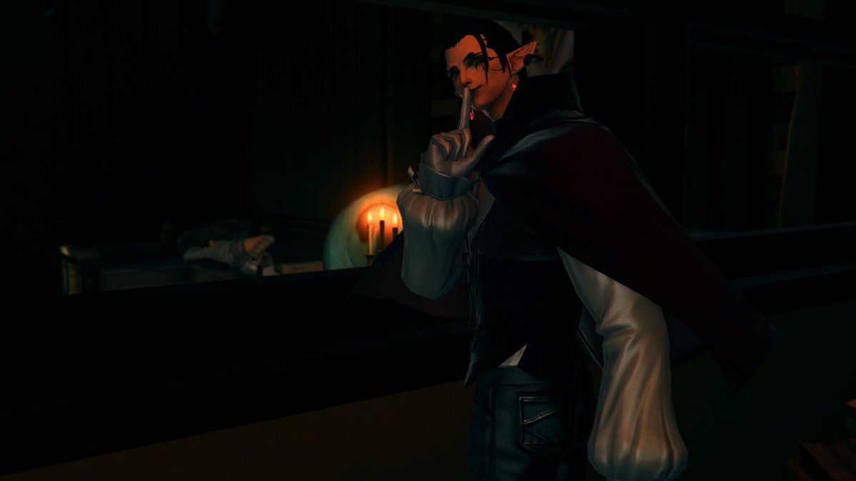DaelganisS's tweet photo. Be sure to lock your windows, its vampire season~ #Elftober2022 
Day 24 - Glass
#ffxivsnaps #NenekoColorS #GPOSERS #Elezen #ElezenHours https://t.co/GUUEHFKSGp