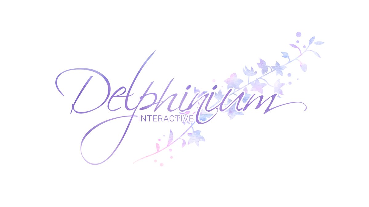 TidalBlossoms's tweet photo. After two years with our beautiful original logo, it was time for an update! 

Say hello to the second iteration of the Delphinium Interactive logo, by @ReAlice_Works 💜 https://t.co/BK4xFTJ2F7