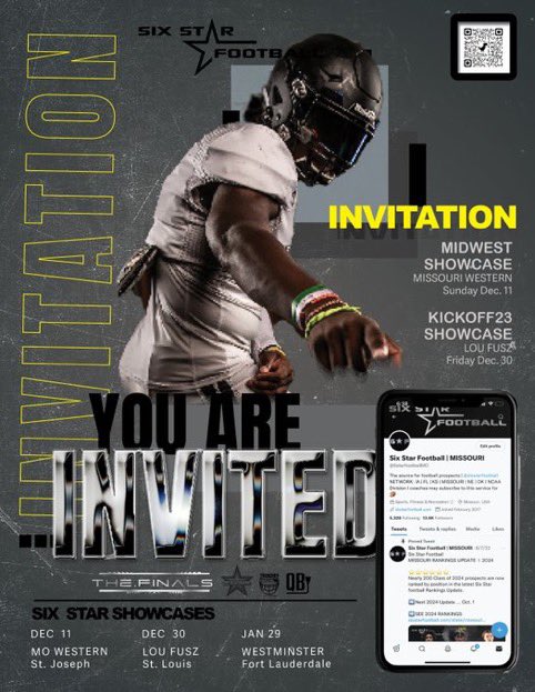 Thank you for the invite <a href="/6starfootballMO/">Six Star Football | MISSOURI</a>