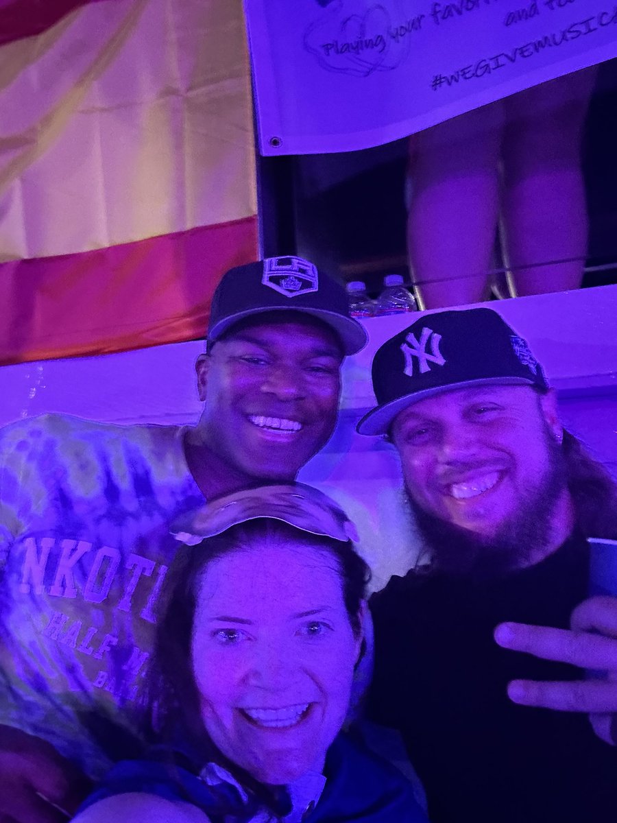 AngieLossner's tweet photo. @dannywood @NKOTB @DonnieWahlberg @JonathanRKnight @joeymcintyre @NKOTB @DonnieWahlberg @JonathanRKnight @joeymcintyre @dannywood My BH card should be revoked, took a selfie w/these guys &amp; had to ask their names! (I was wearing Jon mask). They wanted me to tag them. #nkotbcruise https://t.co/51ifJKQNPh