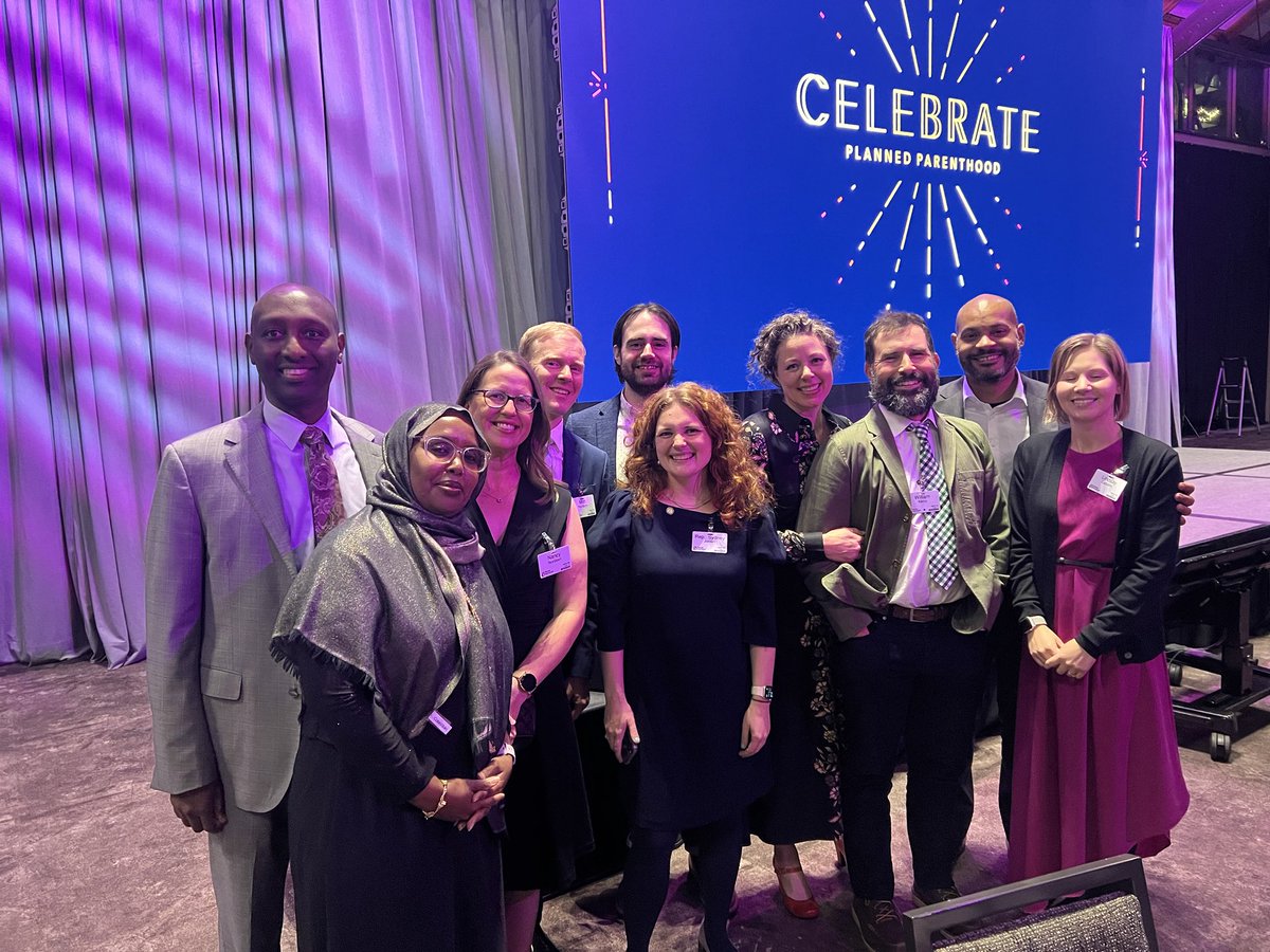 Love this group of friends and neighbors celebrating ⁦<a href="/ppmn/">Planned Parenthood Minnesota Advocate</a>⁩! Shoutout to ⁦<a href="/mohamudnoor/">Mohamud Noor</a>⁩ ⁦<a href="/ElliottForWard1/">Elliott Payne</a>⁩ ⁦<a href="/M_B_McCool/">Mike McCool</a>⁩ for being CHAMPIONS for reproductive freedom!!!
