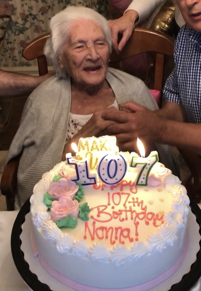 Another birthday for my Mamma.  Happy 107th! 
We love you. 🥰