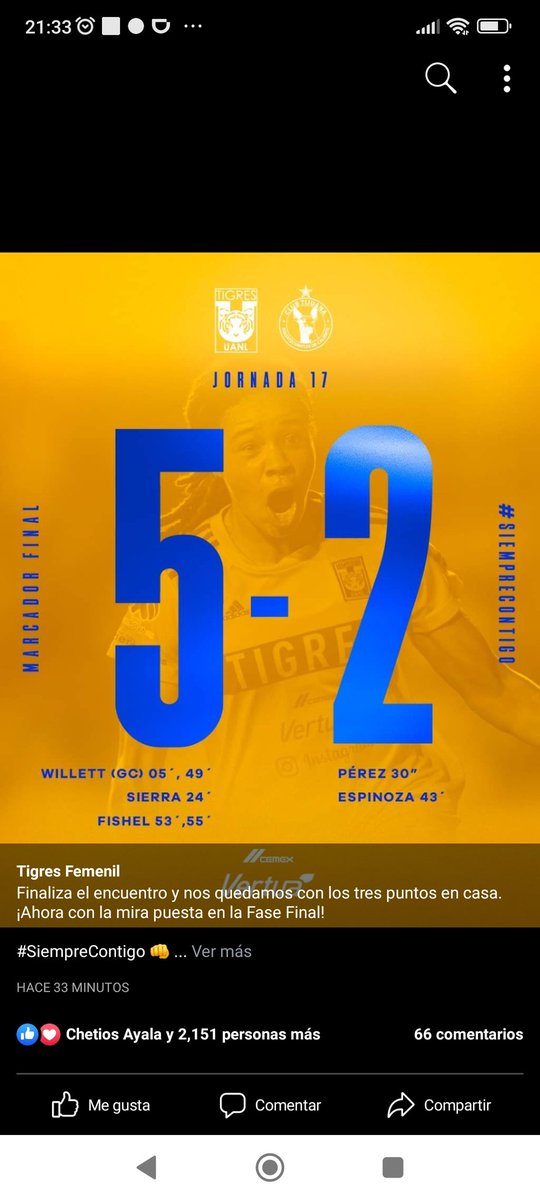 mecg810205's tweet photo. @lmsauret @MonicaArredondo @FerCevallosF 

No sé si sea oficial.   Pero es lo que publica la página de Tigres Oficial.   

Saludos.    Siempre un gusto escucharlos. https://t.co/a0twjVWD2Q