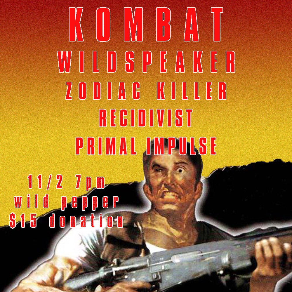 SLC Hardcore (@slc_hardcore) on Twitter photo UPDATED FLIER WITH <a href="/RecidivistUt/">Recidivist</a> and Primal Impulse added! This is Primal Impulses first show so come out and support all these bands! UPDATED FLIER WITH <a href="/RecidivistUt/">Recidivist</a> and Primal Impulse added! This is Primal Impulses first show so come out and support all these bands!