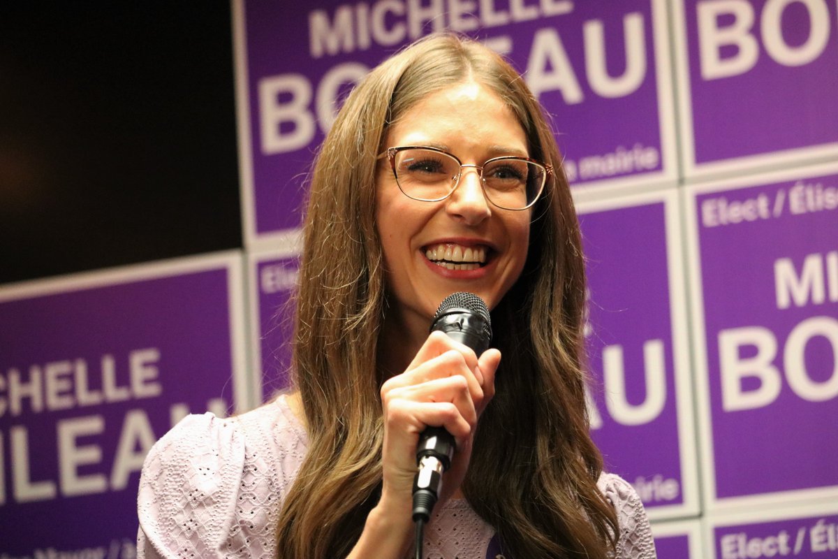 AndrewAutio's tweet photo. Michelle Boileau has been elected as the new mayor of the @CityOfTimmins #TimCC #municipalelection2022 https://t.co/zZkZ4pwWRV