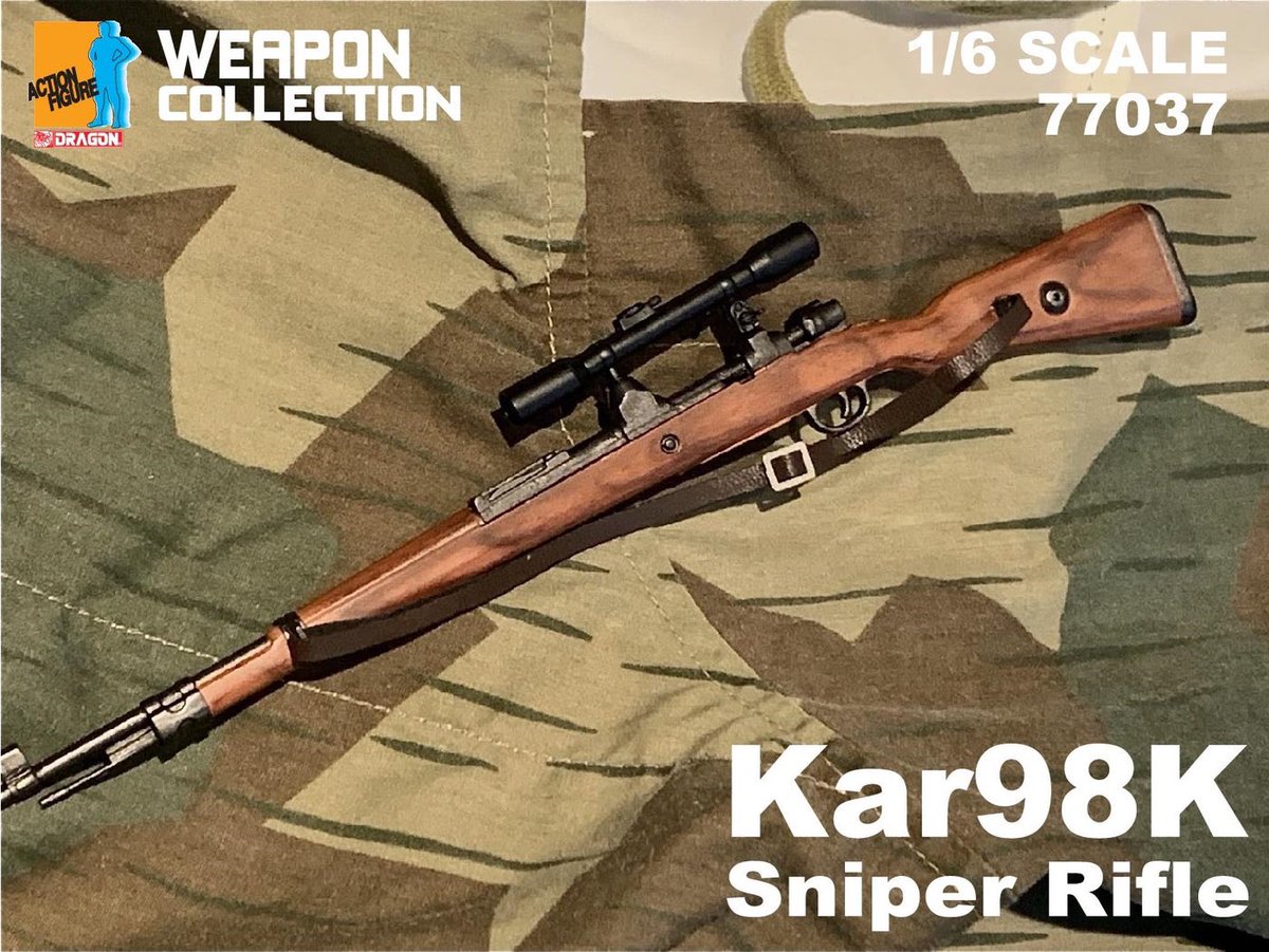 DragonModels's tweet photo. New Product Release!
#77037 - 1/6 Weapon Collection - Kar98K Sniper Rifle
Box size: 230 x 56 x 32mm
Features:
- Authentic paint job
- Highly detailed parts
- Adjustable gun sling
Available this month!
Shop: https://t.co/Pp5KodSEol
#weaponcollection #dragonmodels #weapon https://t.co/3KiQ2vRKlD