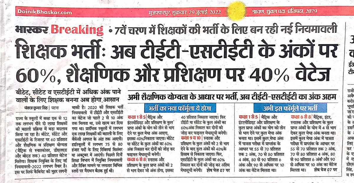 amansahib7's tweet photo. तेजस्वी भैया दीपावली के रिटर्न गिफ्ट के तौर पर सातवां चरण प्राथमिक शिक्षक विज्ञप्ति जारी कर दीजिए @yadavtejashwi @TejYadav14 @ProfShekharRJD @ChitranjanGaga1 @laluprasadrjd @RJDforIndia https://t.co/ermsBvZcOD