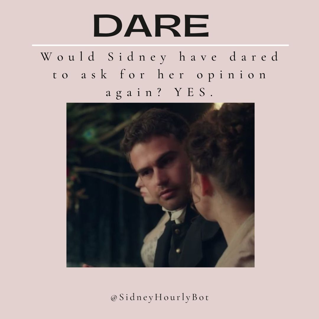 It's a truth universally acknowledged that Sidney and Charlotte are endgame.

#SidlotteForever #LastAustenHero