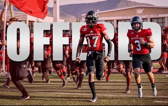 Blessed to say I’ve received my first d1 offer to Southern Utah University. Want to thank <a href="/OGMacDC/">Shay McClure</a> <a href="/JohnKelling37/">John A Kelling</a> for giving me this opportunity!🙏🙏<a href="/GregBiggins/">Greg Biggins</a> <a href="/adamgorney/">Adam Gorney</a> <a href="/JSerra_Football/">JSerra Football</a>