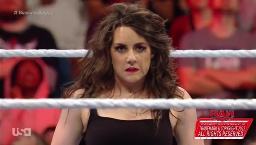 WrestleOps's tweet photo. A crazed Nikki Cross is back, thoughts?! #WWERAW https://t.co/xwSiDSwN46