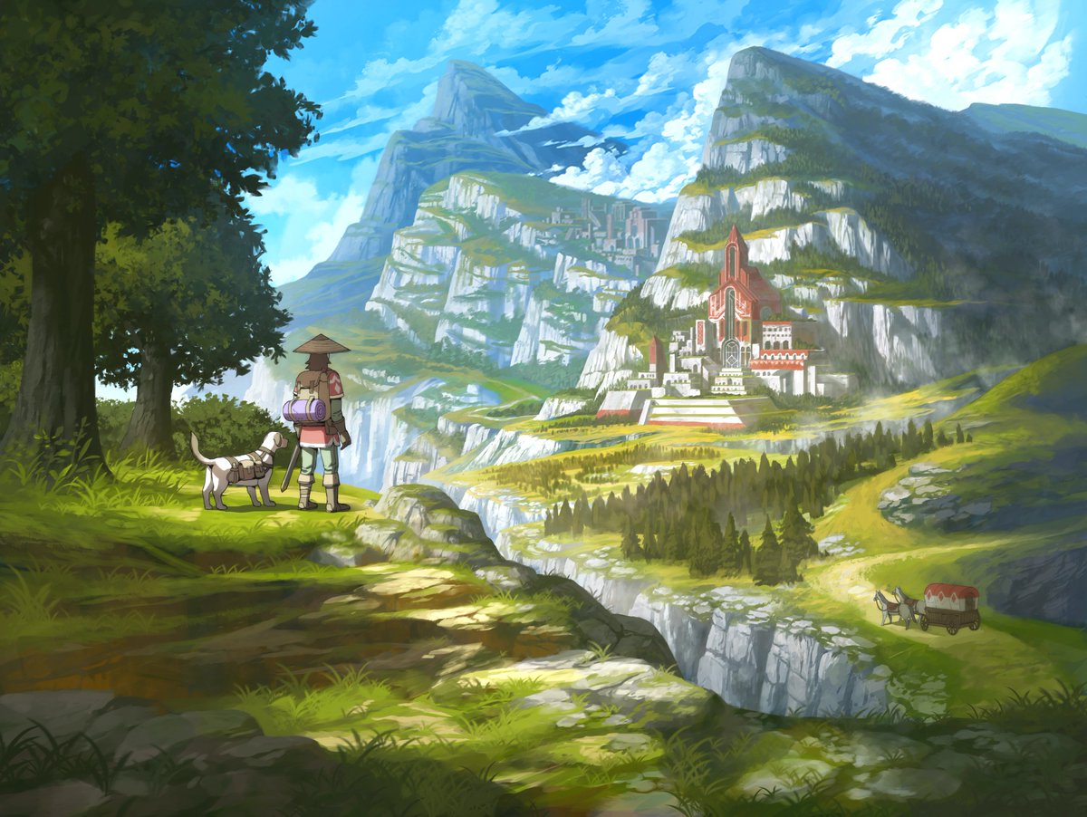 Traverse through fantasy lands here and beyond 🌄

Featuring this amazing work from our talented @RMRKapp artists NFT community! Check out Havens Beyond by <a href="/EJDCArt/">EJVII</a> 

singular.app/collectibles/k…

#RMRKableCollection
#NFT 
#NFTartists
#NFTcollection
#fantasyart