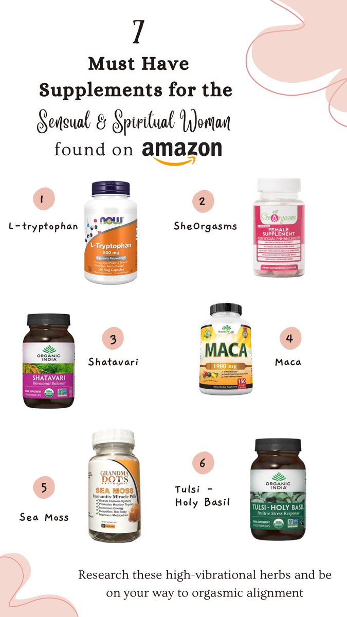 SheOrgasms's tweet photo. Must Have Supplements for the high vibrational https://t.co/wtoMt6ydLk https://t.co/aQHKnVUVJT