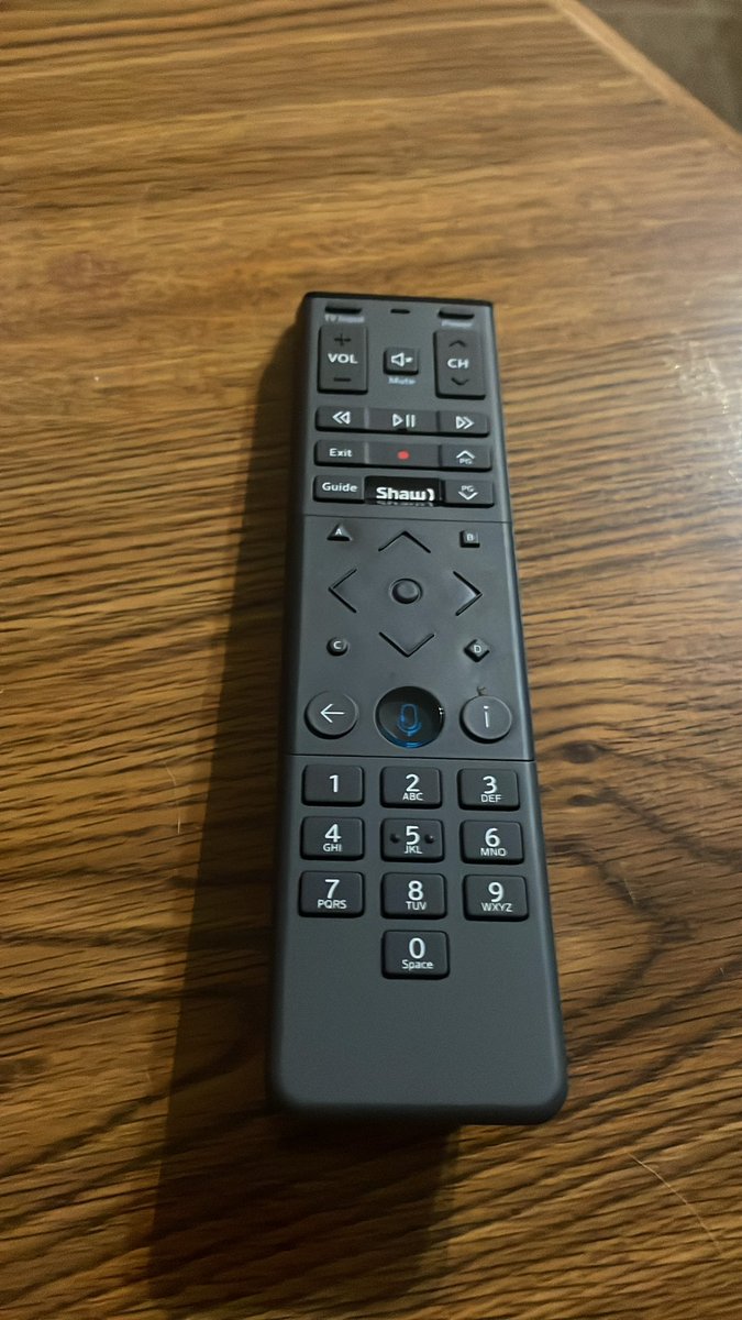 dayhawk780's tweet photo. Got a new box installed yesterday with #Shaw. Got a new remote and have to say it’s garbage. The buttons are not easy to pick and the directional buttons almost cut into your thumb. Not impressed. #yeg #ShawTV #shawdirect https://t.co/IkAVIyeUKY