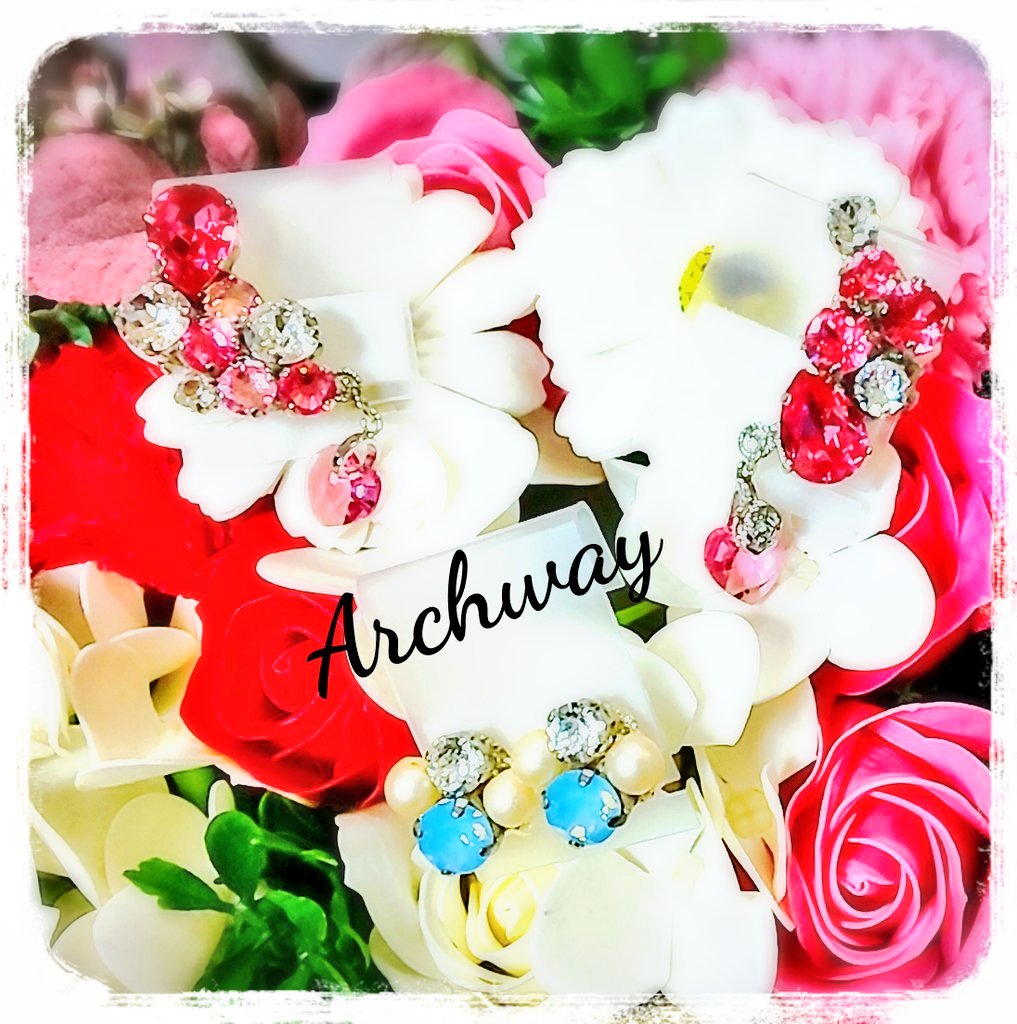 Archway_hm's tweet photo. 『みんなでシェア☆企画展vol.129』

@Lupopo_cafe 様いつも素敵なイベントありがとうございます🍀

Archwayという屋号でスワロフスキーやビーズを使用したキラキラ✨＆ゆらゆら🌟な作品を制作しています

@hakomittsu 様で委託＆通販しているのでよろしくお願いします❤
 
#ハンドメイド
 #イヤリング https://t.co/zkN90uGJ7D