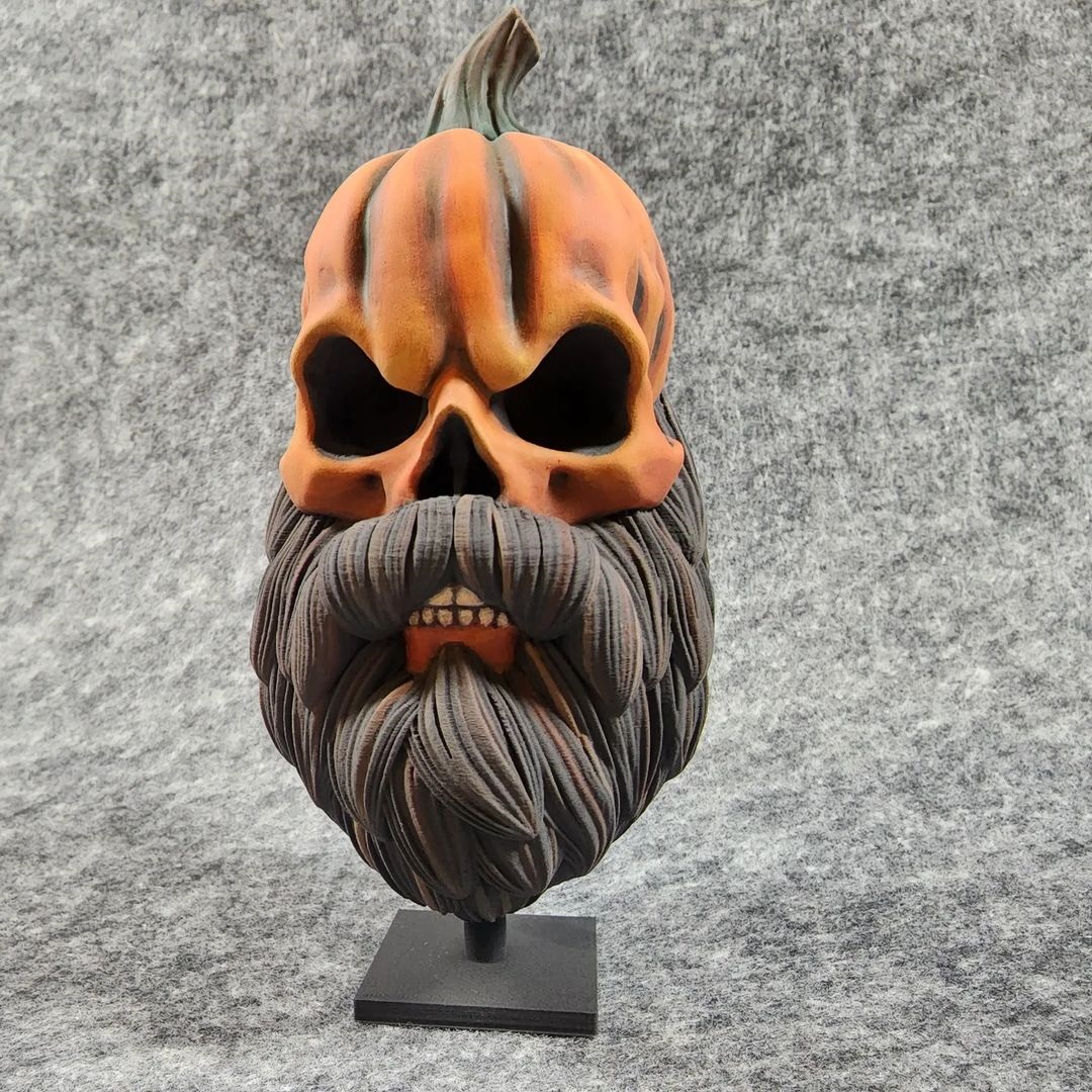 esun3dfilament's tweet photo. Bearded Pumpkin Skull #model by @rogistudios.
#3dprinted by @justgrumpy 
Pro Acryl paints by @monument_hobbies
Filament by @esun3dprinting

#rogistudios #monumenthobbies #miniaturepainting #proacryl #painting #halloween #beards #esun #livebearded #3dprinting #3dp #3dmaker #3dtech https://t.co/J6LUQgie6b