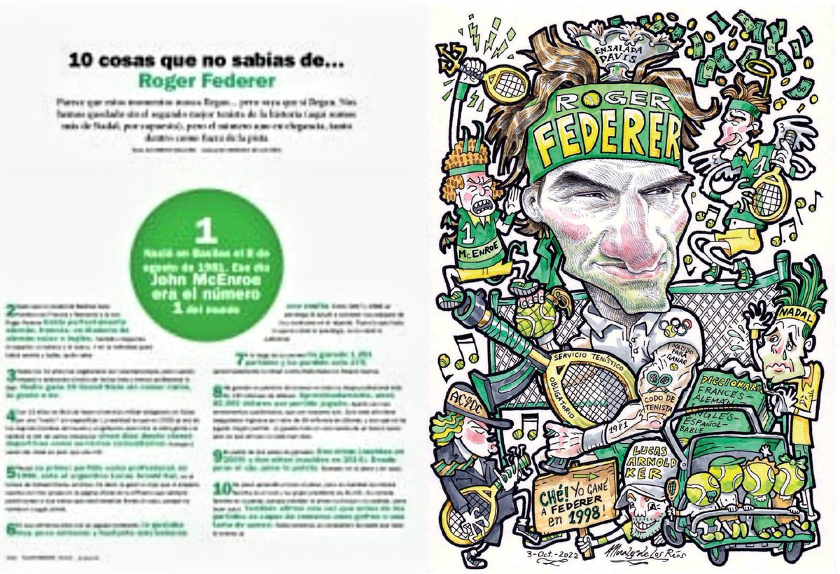 10 things you didn't know about Roger Federer... 🤭🫢 📖 Esquire Spain November 2022 Issue