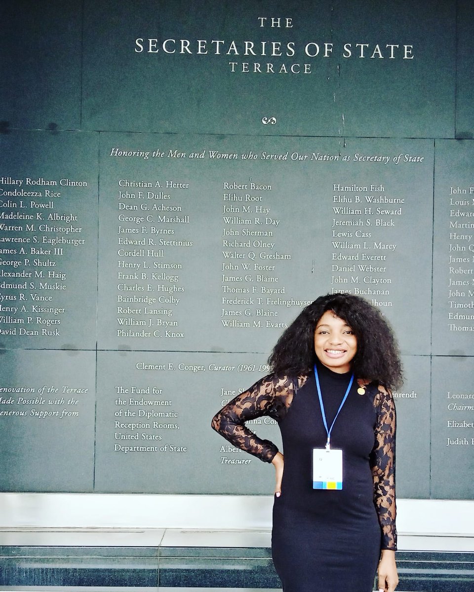 The Secretary of State terrace. The terrace is named for all those who have served the U.S. Nation as Secretary of State.

#Washington <a href="/TechWomen/">TechWomen</a> #TechWomen22