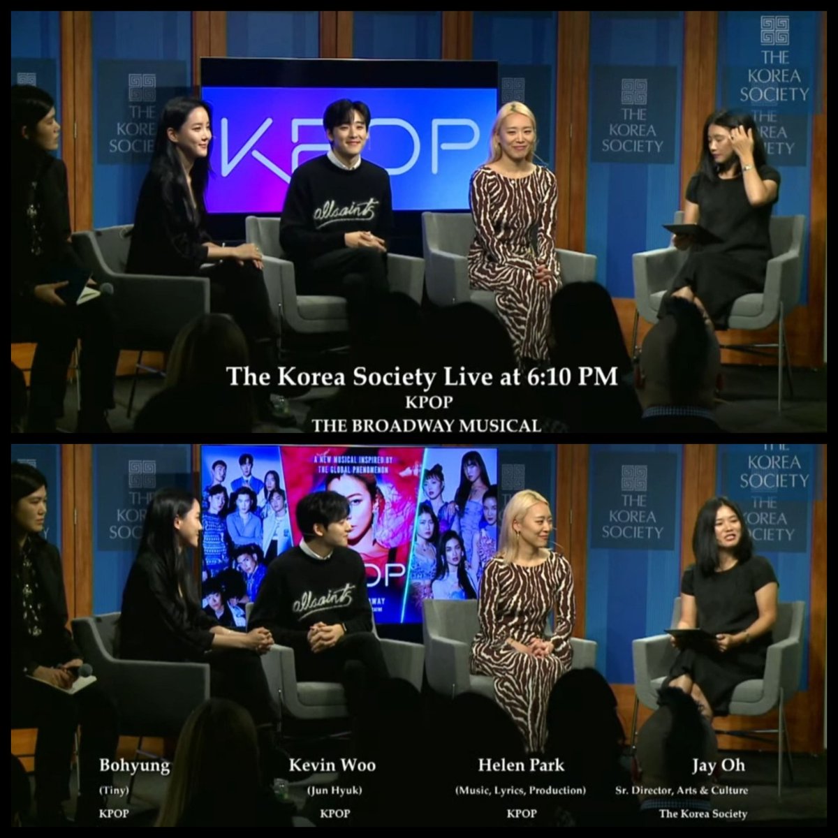 DazedLake482's tweet photo. From an amazing @GMA preview to having an interview with @koreasocietyart, the cast &amp; crew of @KPOPBroadway are showing the world what they got, capturing the hearts 💕of people of all ages around the world;@kevinwoo91, @HelenHjPark, and Bohyung Kim, good job today!#broadway #ny https://t.co/su1jPsWEST