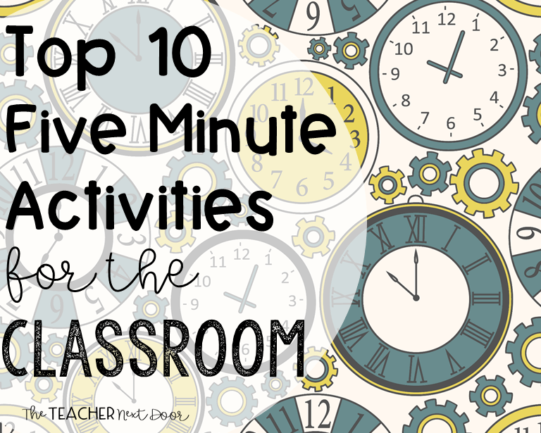 🕰Top 10 Five-Minute Activities for the Classroom 🕰 bit.ly/3BPZFtq via The Teacher Next Door #edutwitter #teaching