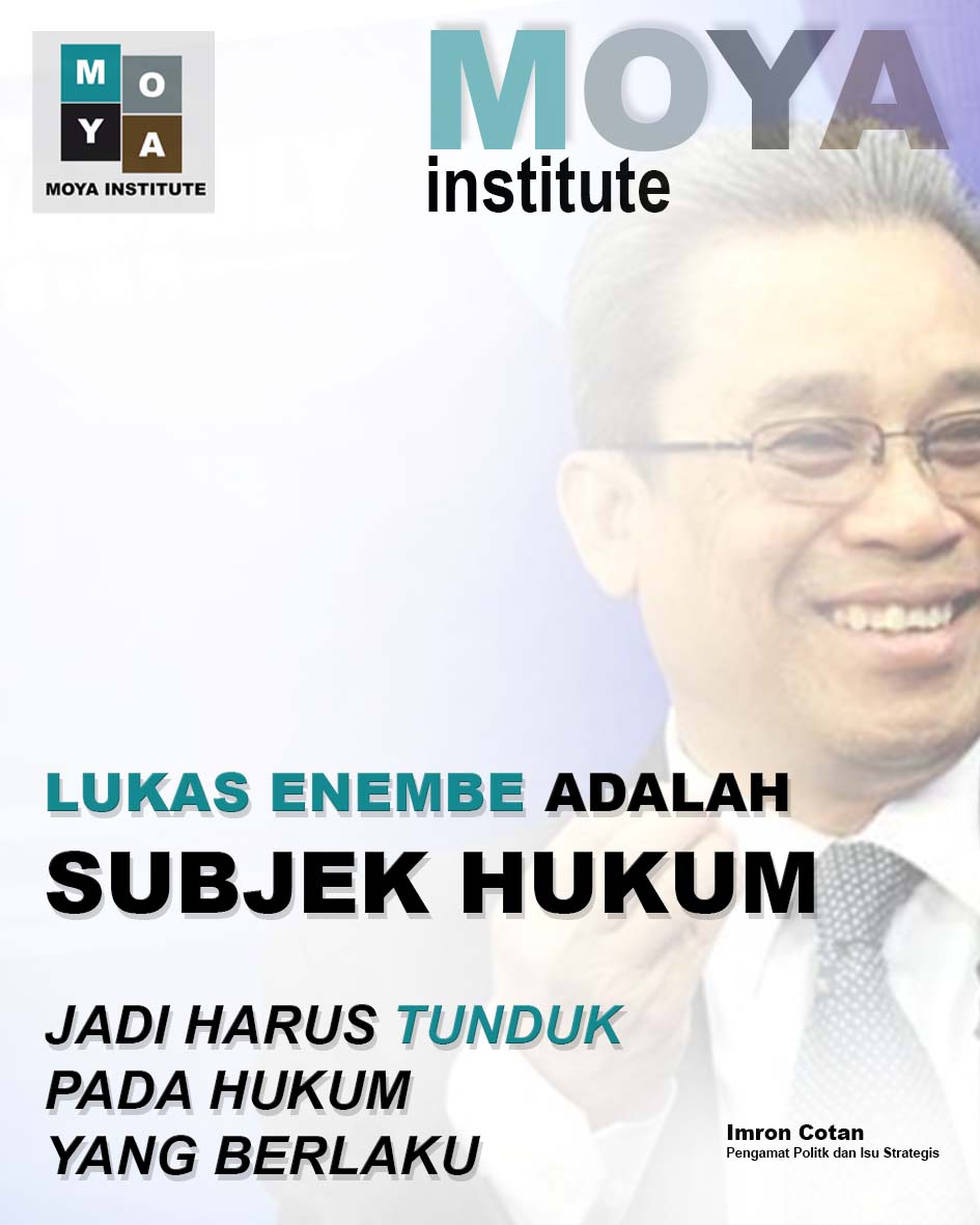 moyainstitute's tweet photo. Lukas enembe adalah subjek hukum
#imroncotan #moyainstitute https://t.co/1PrJJQbYPn
