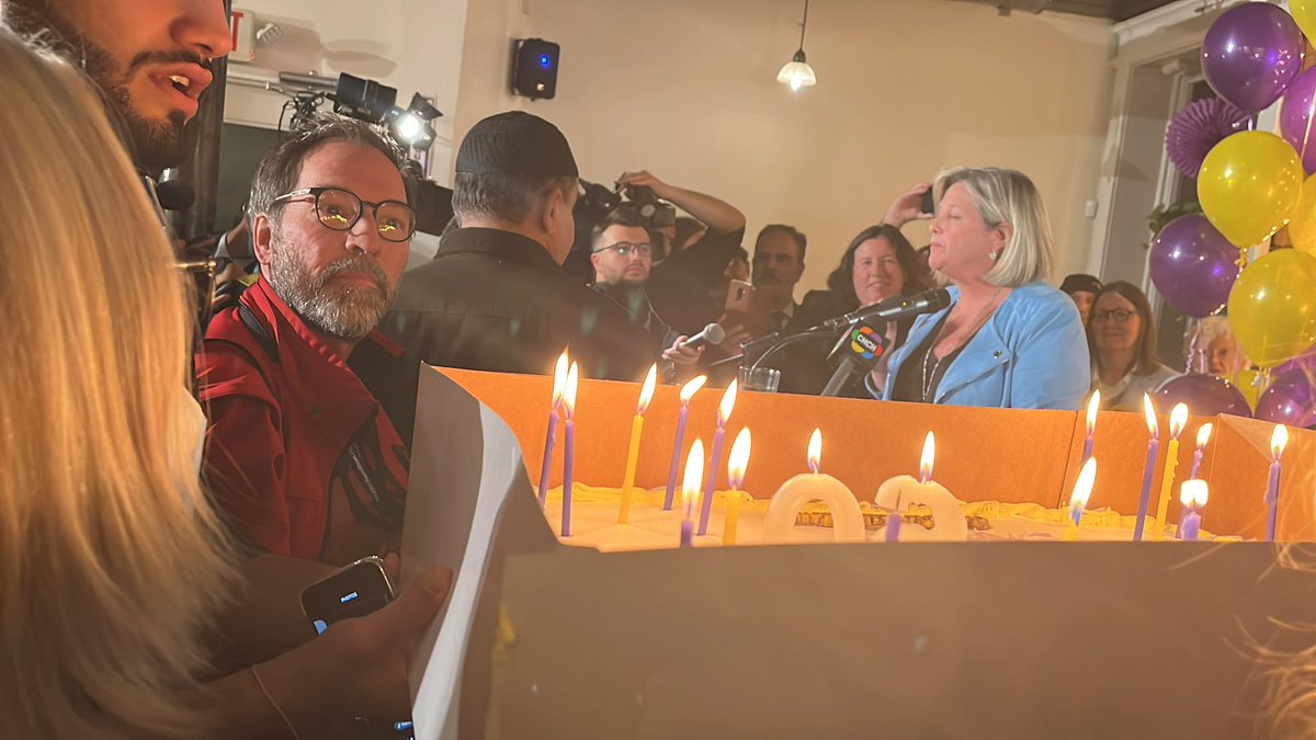 Ya, there is a cake. Talk about a birthday celebration.