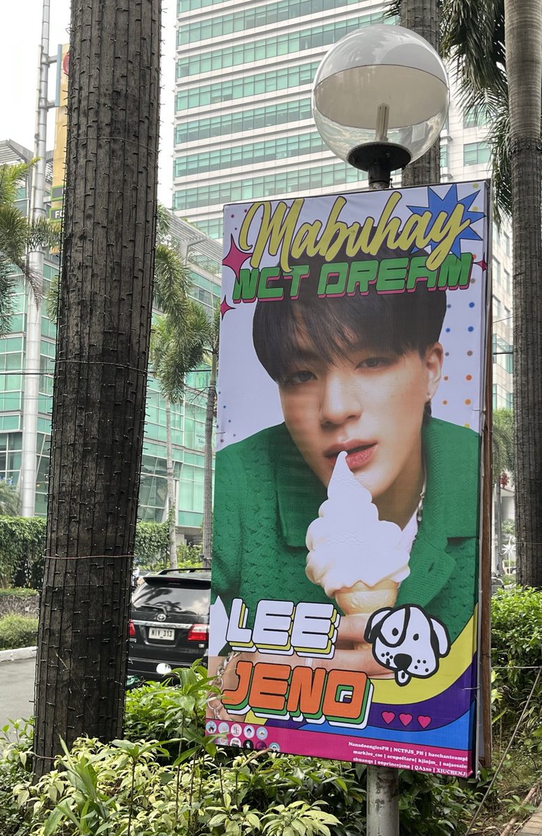 addtocaratzen's tweet photo. thankyou so much for the lamppost banners 💚

@haechanteamph @marklee_cse @NanadoongiesPH @NCTPJS_PH @QA3xo @acupoftaro @kjinjm_ @najaesales @shuanqs @XIUCHENJ1 @00princejeno 

#PoppingWithDREAM
#7DreamSugarPopstreet
#IPOPUMNL22 https://t.co/3XchV9Ta3i