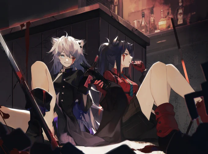 献给切利尼娜小姐与拉普兰德小姐 #明日方舟 #Arknights 