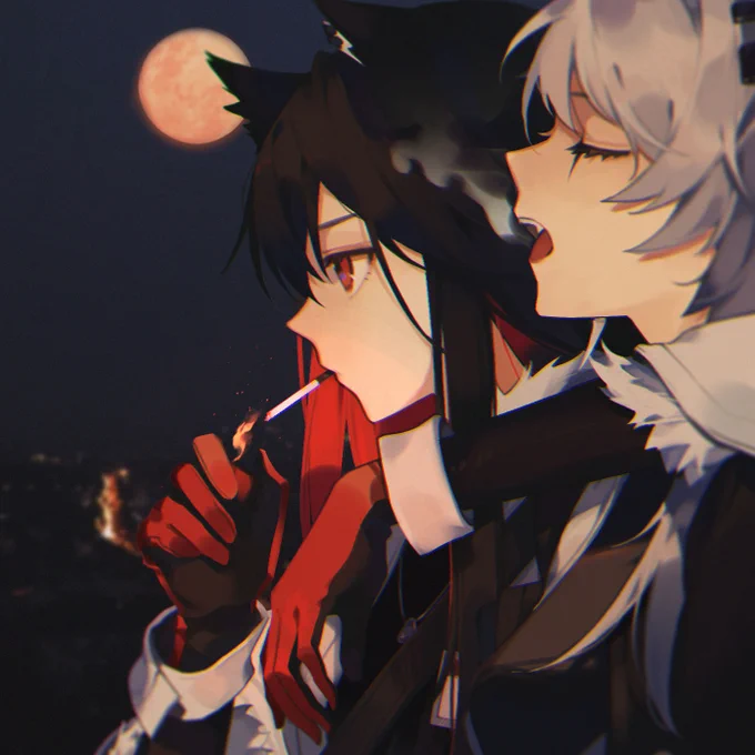 献给切利尼娜小姐与拉普兰德小姐 #明日方舟 #Arknights 