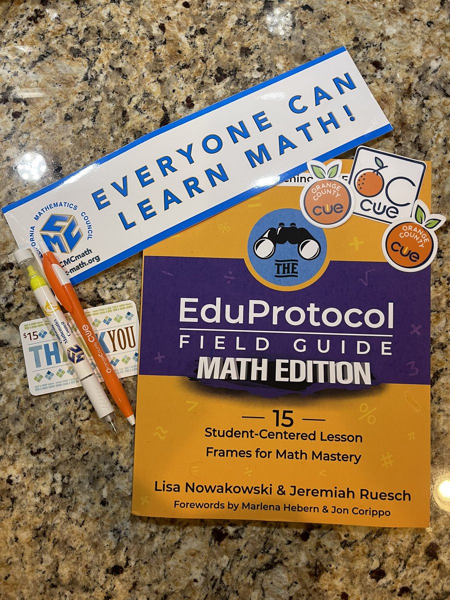This in the best kind of mail! Thank you @OCMathCouncil and @occue! @lindseygatfield @teach3tech