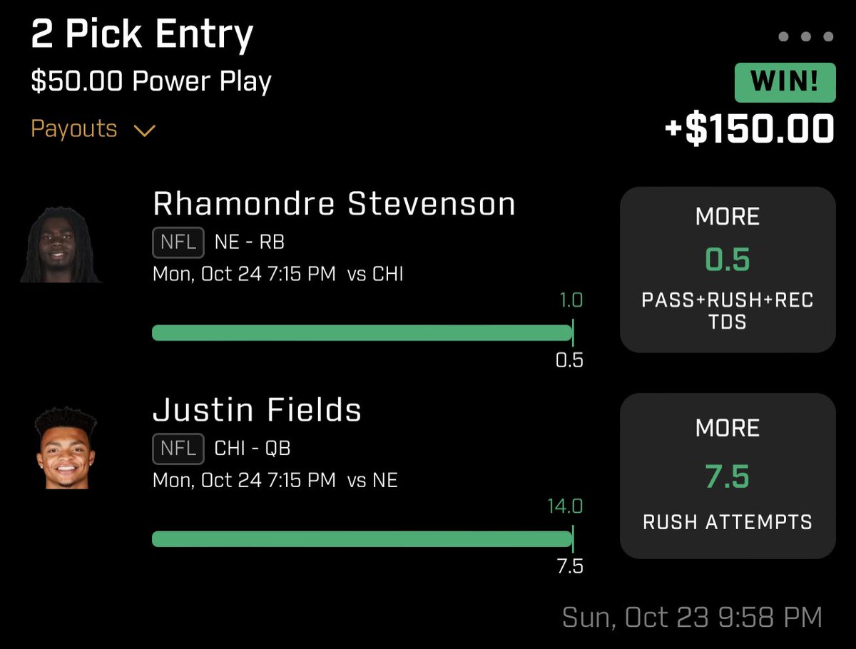 srtpicks's tweet photo. Cash the 2 pick and X2 the flex play all posted in the discord. Join now to get free plays from me, @NUKEIT_dfs & @PRIMEPICKS9 we all cashed today canโt go wrong with any of our pick #FINESSECREW https://t.co/dkhsDl7JFH
