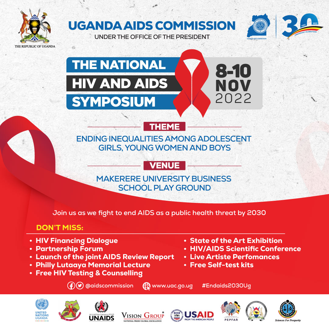 @MildmayUganda will participate in the National HIV and AIDS Symposium as we continue to #end inequalities among #adolescent girls, #young women and boys. Let's all be there!