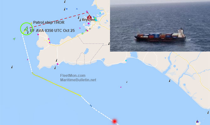 Container ship disabled by explosion, Iceland
maritimebulletin.net/2022/10/25/con…