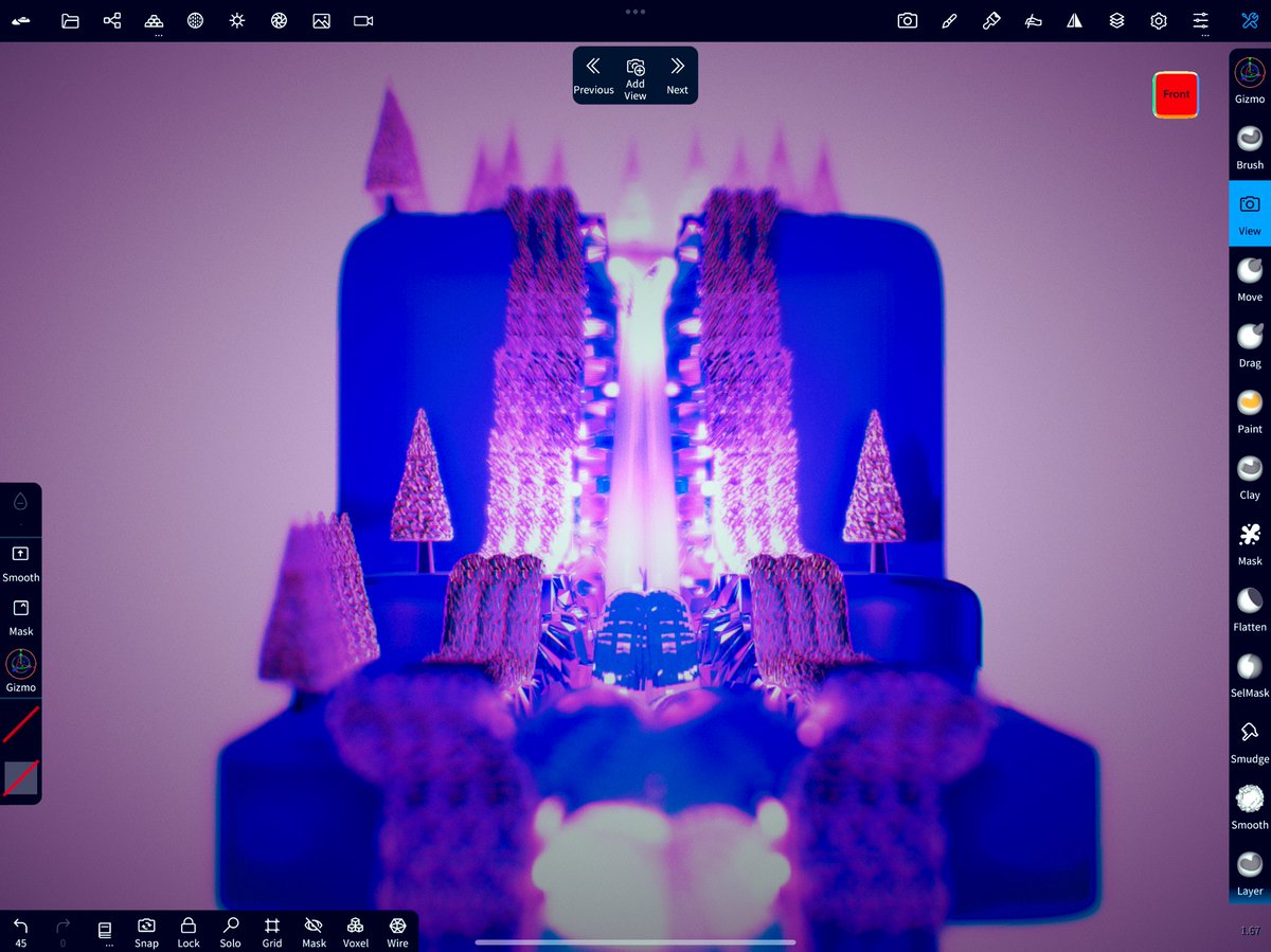 Solanimals1's tweet photo. Obsessed with the sparkle of my new 3D model. Total Christmas vibe! #solanimals #nomadsculpt #3d https://t.co/v4OUowXJiY