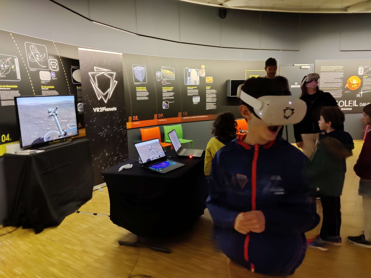 VR2Planets's tweet image. ATTENTION!! Demos  #VR en cours au Planétarium de Reims jusqu&apos;à Mercredi soir!

Venez découvrir le système solaire, les missions spatiales, les corps planétaires...

#space #exploration #Eclipse2022 #education #VirtualReality