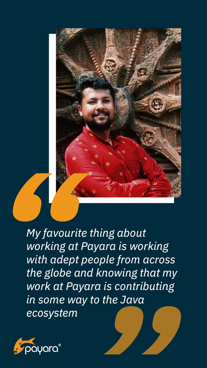 Payara_Fish's tweet image. Meet @shub_ag, one of our Service Engineers!
If you want to join him on our global, #opensource remote work team, we are recruiting for a #JavaSoftwareEngineer - apply now:
hubs.ly/Q01qB7NK0
#Javadeveloperjobs #Javadeveloper #javaprogramming