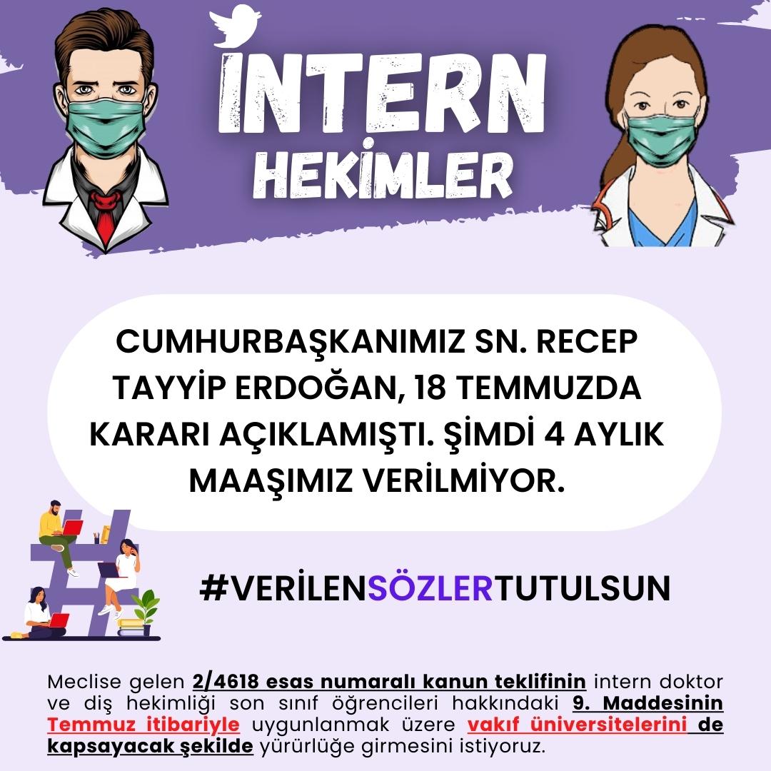 doktorintern's tweet photo. ‼️‼️‼️‼️⏳
2/4618 Sayılı Kanun Teklifi GK'de!
Bugün oylanmasını bekliyoruz.
#VerilenSözlerTutulsun

Genel Kuruldan beklentimiz;
1️⃣ Vakıf Ün. de dahil edilmeli.
2️⃣ 9.madde Temmuz ayından itibaren uygulamaya alınmalı.

@drfahrettinkoca @mustafaelitas @fsayofficial https://t.co/fK097gSEJg