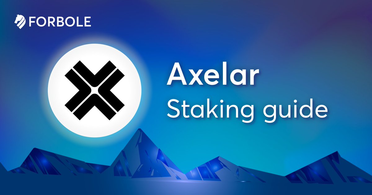 forbole's tweet image. Axelar Network delivers secure cross-chain communication for Web3👍We support @axelarcore in their journey and all you need to know⬇️⬇️

Stake $AXL with Forbole now👉forbole.com/blog/how-to-st…

#StakingGuide