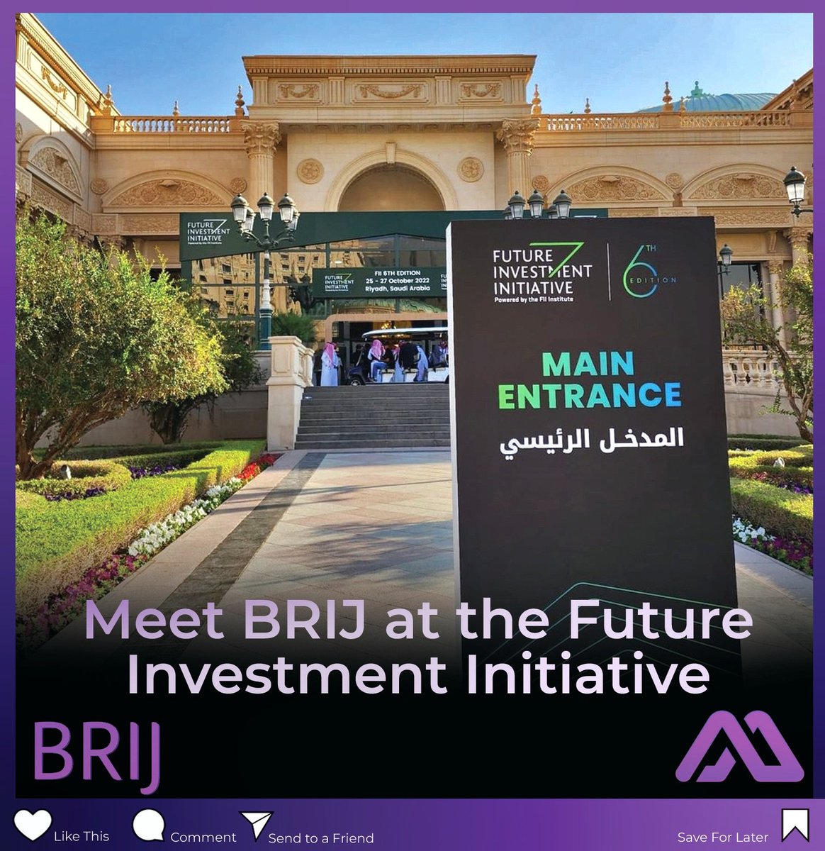 BrijDv's tweet photo. We're at the Future Investment Initiative in #Riyadh, discussing future trends, Web3, and more. If you're around, come say hello!

#FII #Future #Saudi #Metaverse #Crypto #Bitcoin #Ethereum #Web3 #BrijDv https://t.co/DhFBMLacGF