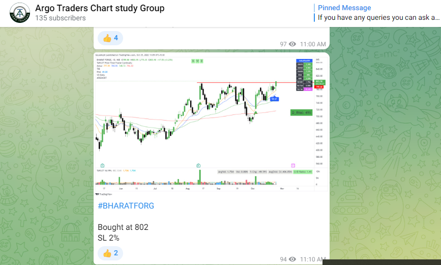 Arpit1223's tweet photo. #BHARATFORG 
#FATBASEBREAKOUT 

All updates on time🙌
Expecting good move out of it!

@Argo_Trading https://t.co/9SOlmufP0v