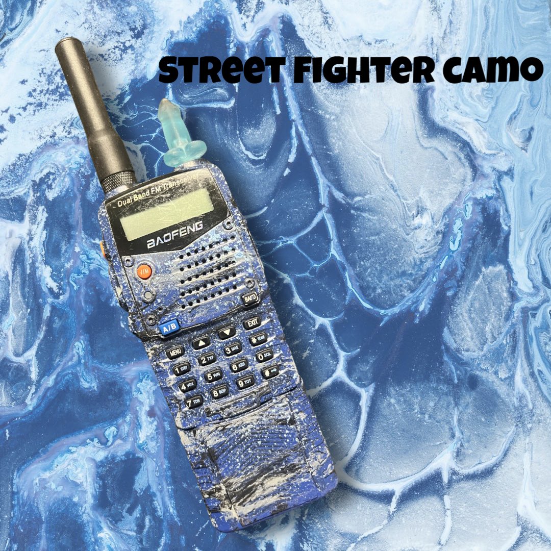 FengBros's tweet photo. Street Fighter Camo
.
.
Radio: Baofeng Uv5rA
FengKnob Code : “Fengshui”
Dm for your kit! 
.
.
#fengbros #streetfighter #camo #hamradio #baofenguv5r #baofeng #strangerfengs #fengang #fengbanger #socal https://t.co/Jin6AVZ9Ek
