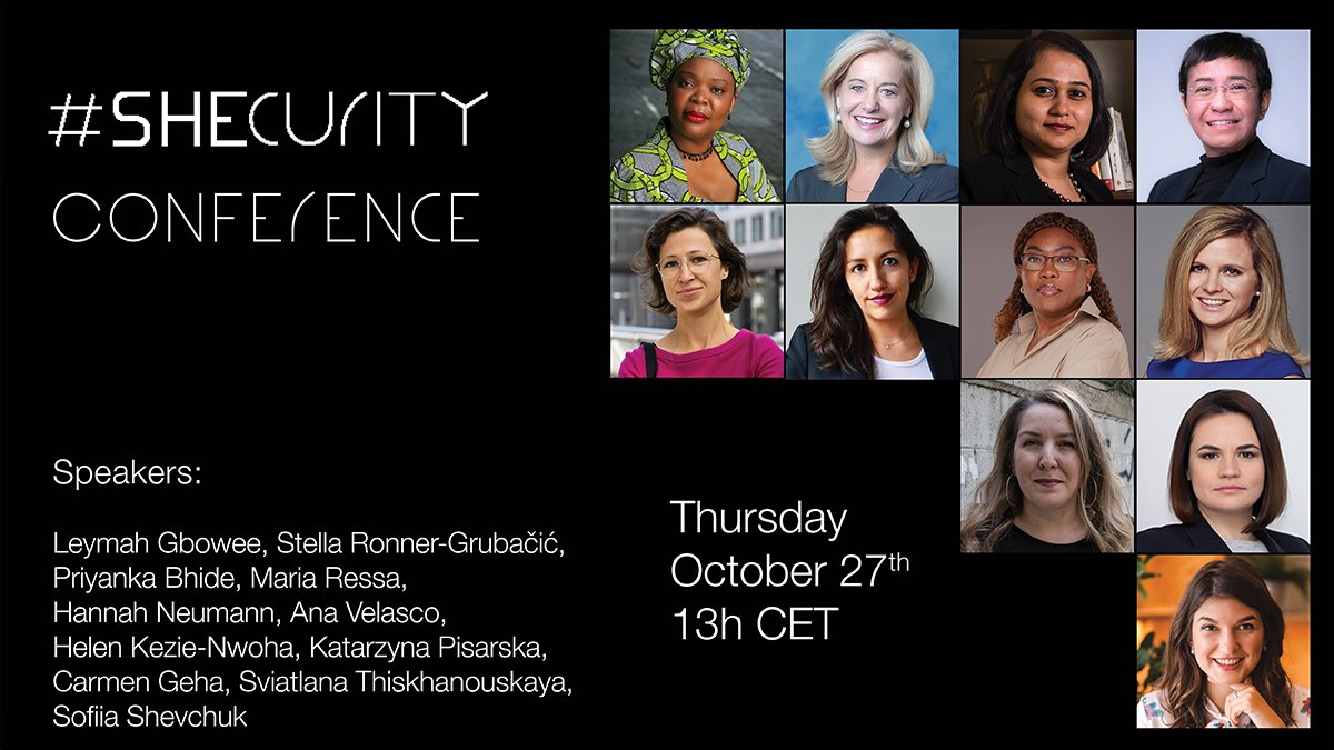 HNeumannMEP's tweet photo. ‼️ Only two days to go!
Very excited about the 2022 #SHEcurity conference which will launch this year's Index.

✍️🏽 Register now &amp; hear from these amazing keynote speakers + panelists ⬇️
 ▶️ https://t.co/dZr8iQtGWK

@_anavelasco @keziehelen @GboweePeace @GPFA_USA @WIIS_Global https://t.co/OlDPuQr3fH